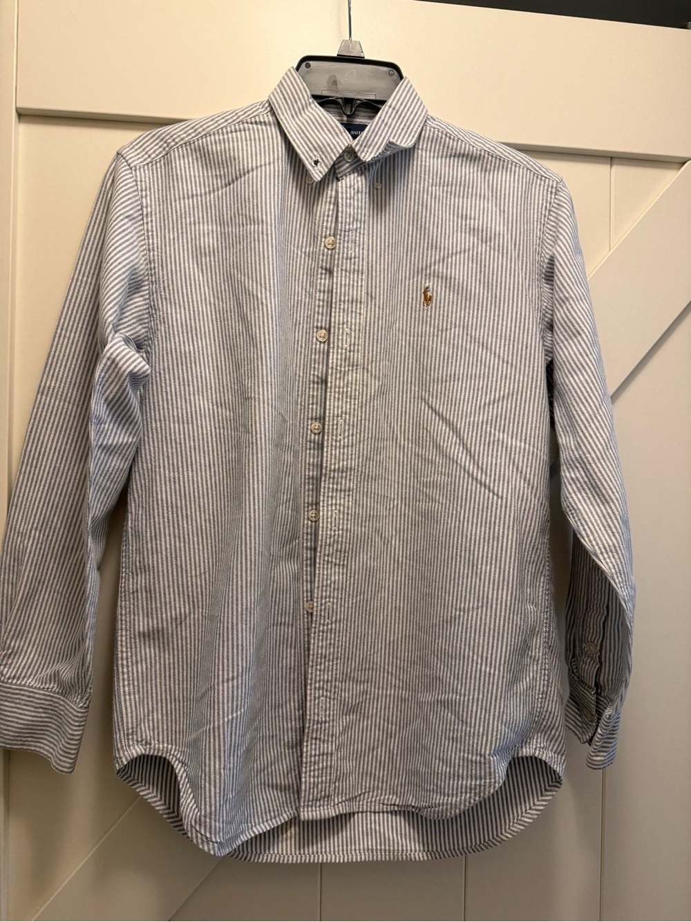 Ralph Lauren Men’s Blue Stripe Button-Down Shirt